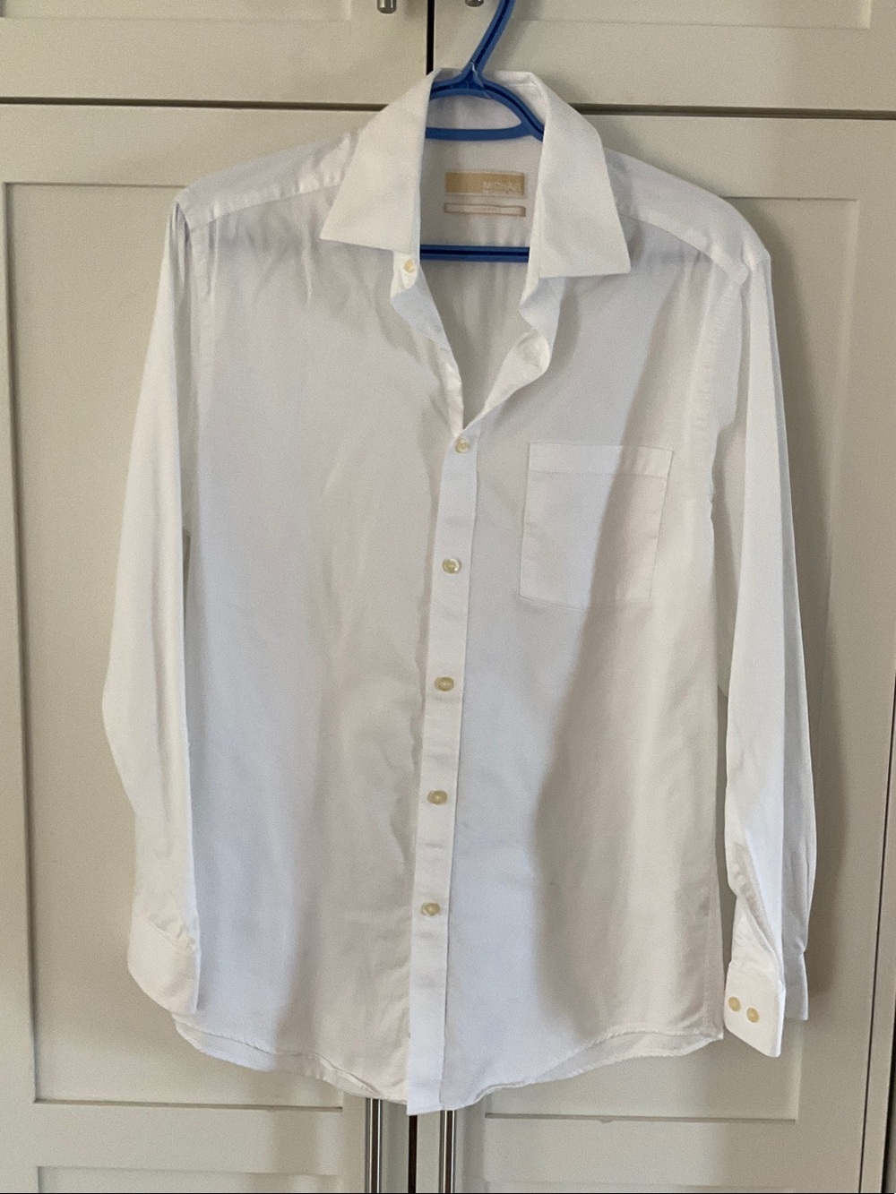MICHAEL Michael Kors White Men’s Dress Shirt - Spread Collar